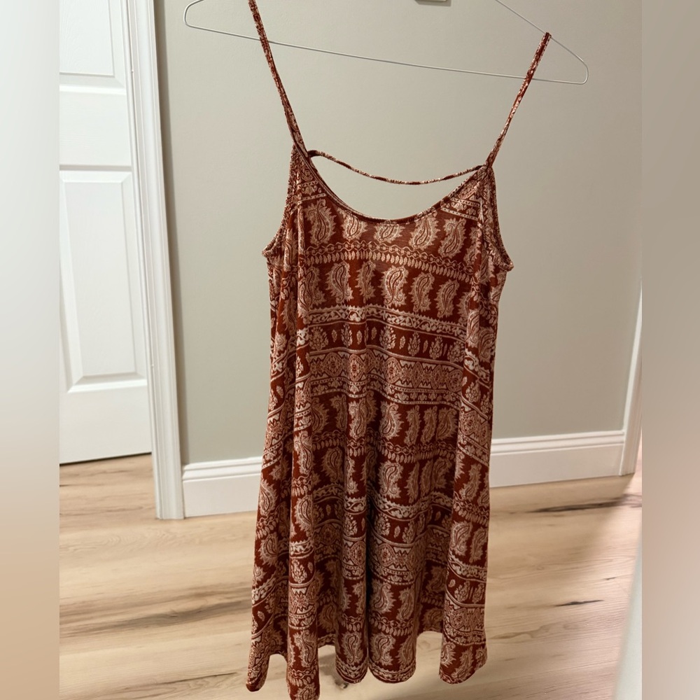 Tobi En Crème Red Sleeveless Spaghetti Strap Sundress
